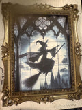Cadre gothique "L'Envol de la Sorcière" - PL002